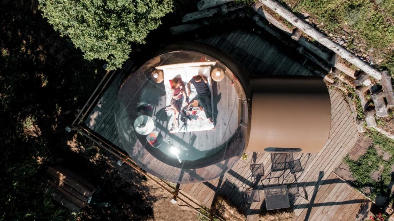 Maso La Marianna Bubble Glamping In Trentino Panzió Sant'Orsola Kültér fotó