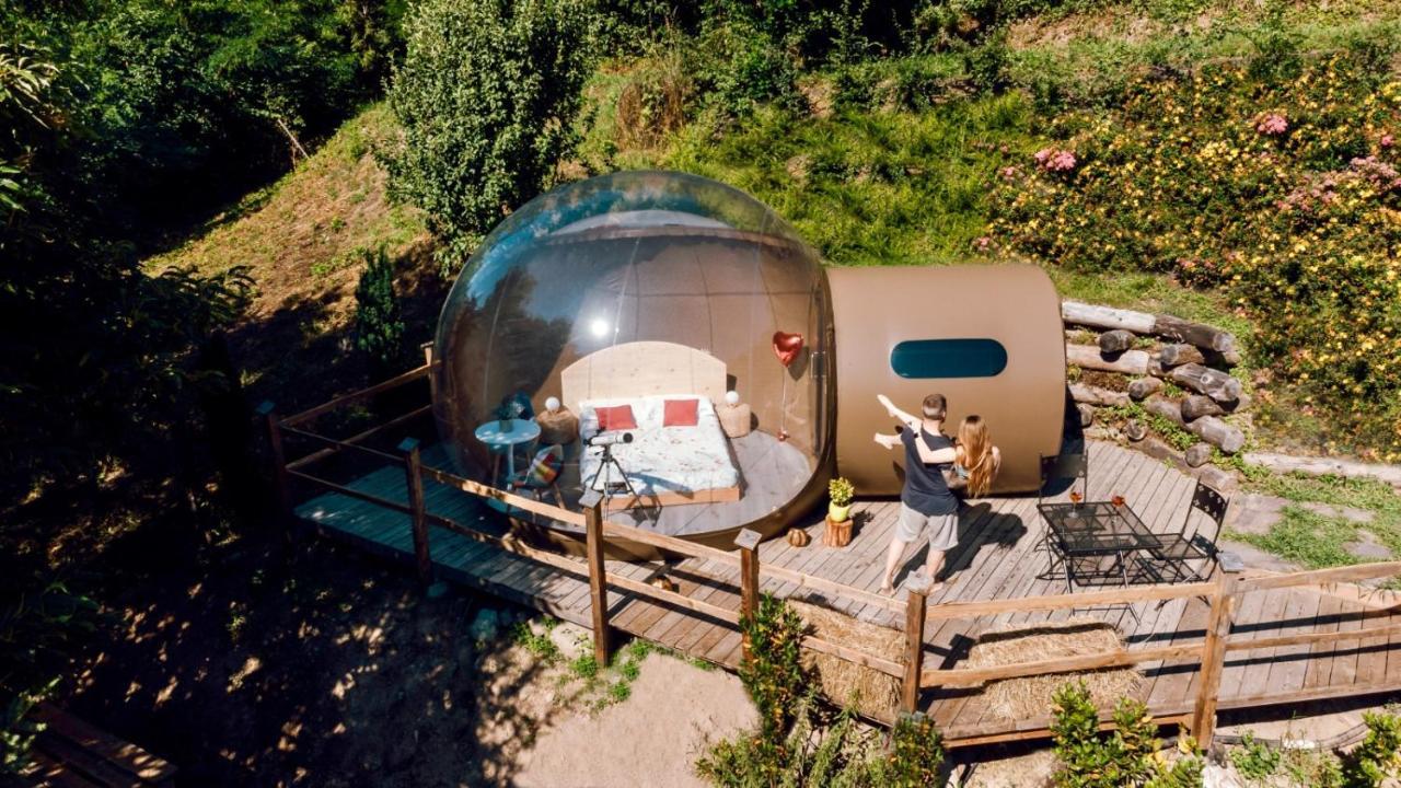 Maso La Marianna Bubble Glamping In Trentino Panzió Sant'Orsola Kültér fotó