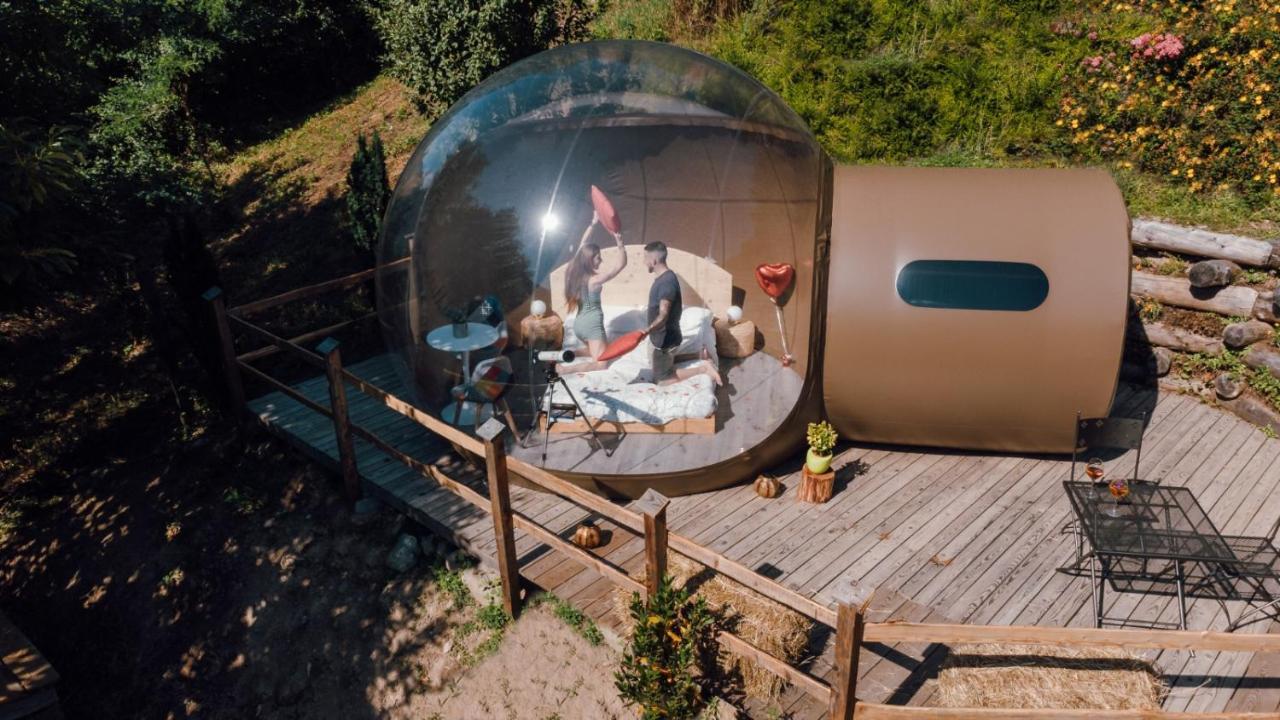 Maso La Marianna Bubble Glamping In Trentino Panzió Sant'Orsola Kültér fotó
